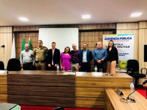 Audiência pública em Brasilândia-MG debate implantação de escola cívico-militar com a ABEMIL